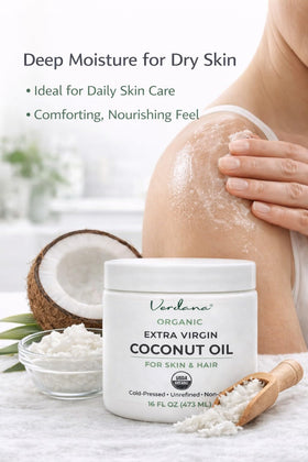 Verdana jar melting in hand demonstrating easy application and absorption