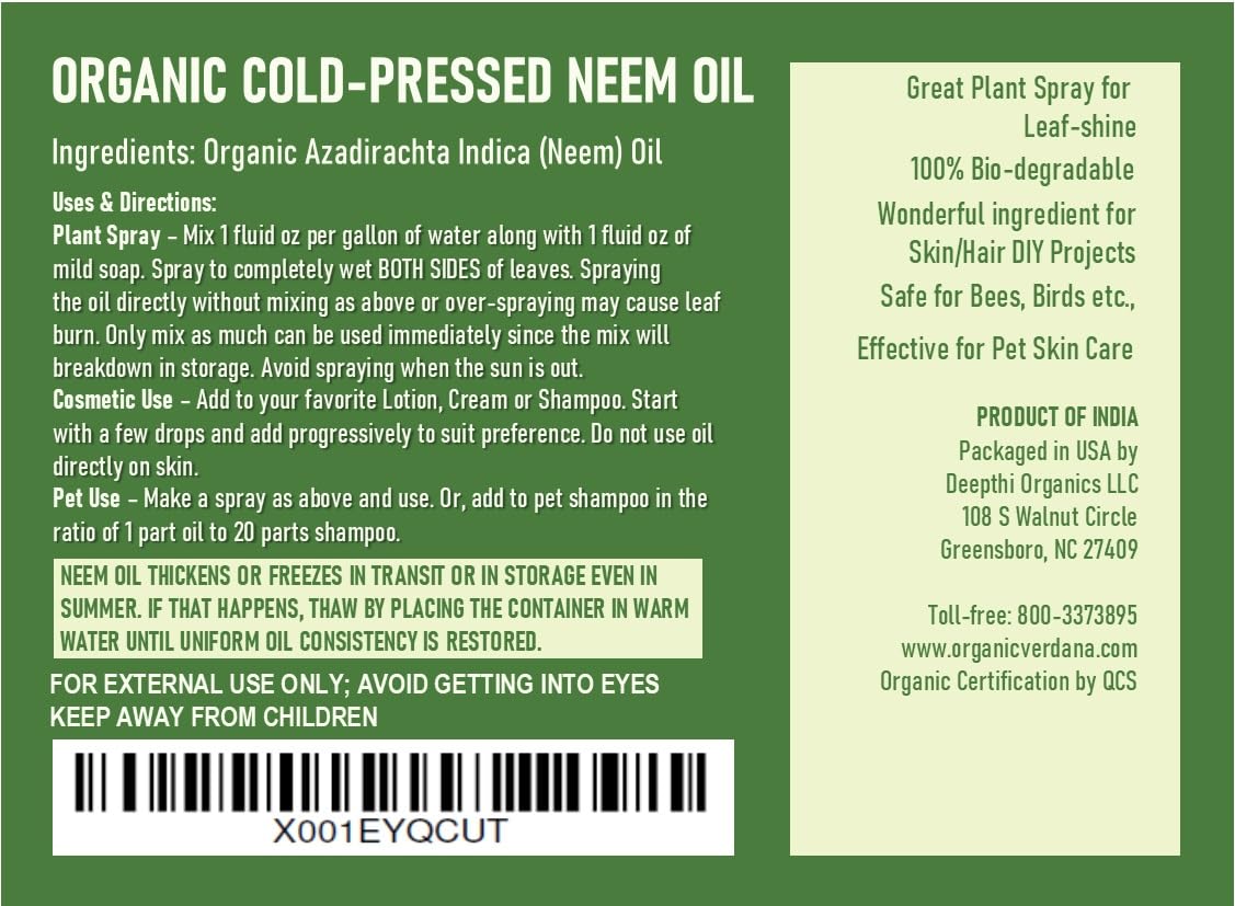 Verdana neem oil texture swatch highlighting unrefined finish for blending