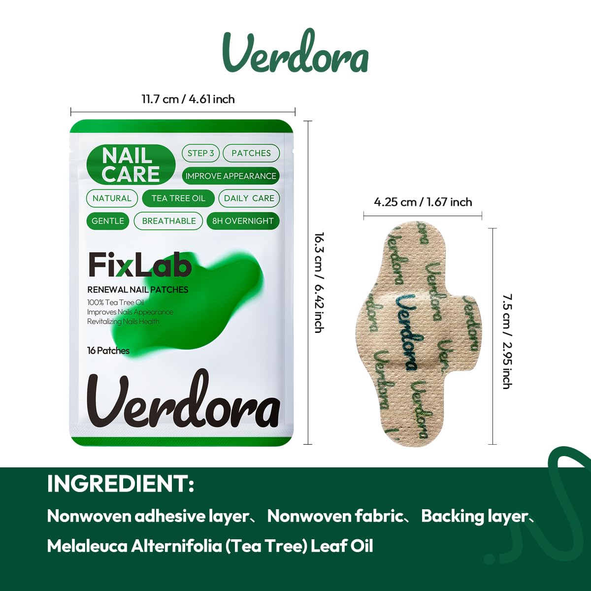 VERDORA FIXLAB conceptual before and after nail improvement visualization