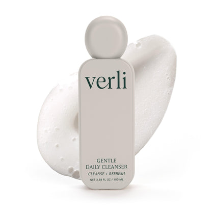 Verli front bottle showing label and clean-beauty design for clear benefits