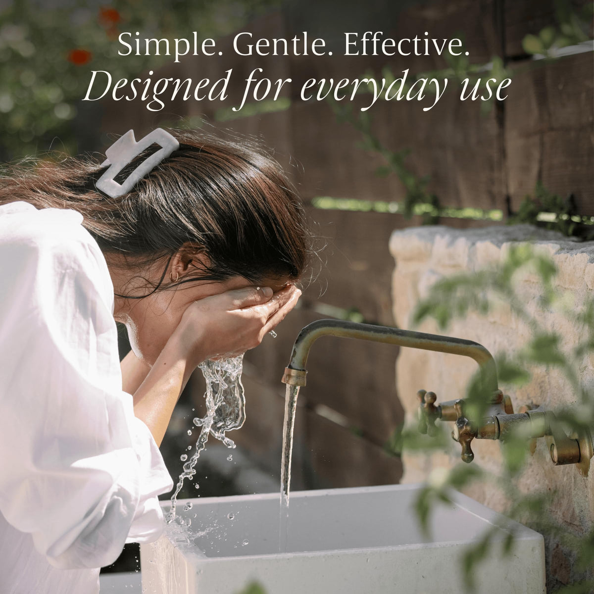 Verli botanical ingredients flatlay showing soothing natural extracts