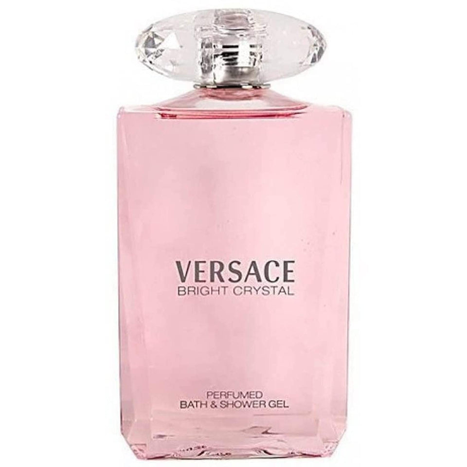 Versace Bright Crystal front packaging shows bottle and label, elegant travel-ready