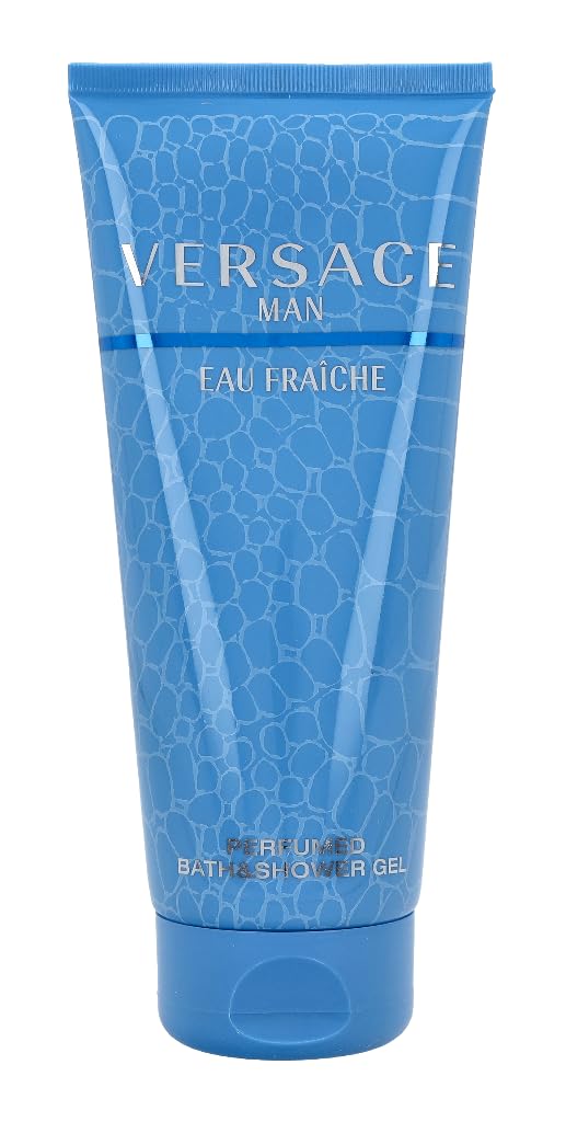 Versace Man clear gel texture close-up highlighting smooth, non-greasy formula