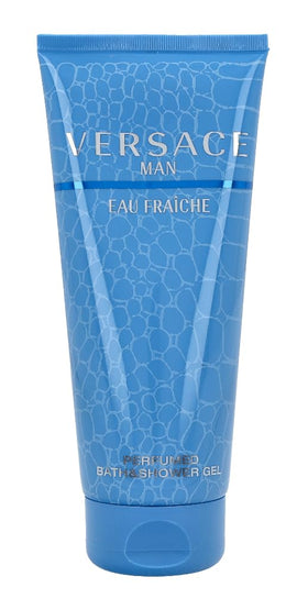 Versace Man clear gel texture close-up highlighting smooth, non-greasy formula