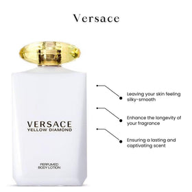 Versace Yellow Diamond label detail highlighting brand and fragrance identity for confident gifting