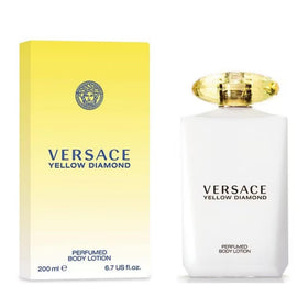 Versace Yellow Diamond displayed in a bathroom setting showing luxury styling and routine enhancement benefit