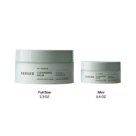 Close-up of rinsed skin after Versed cleansing showing soft balanced skin benefit