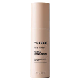 Versed bottle front packaging showing label and size, promoting gentle renewal