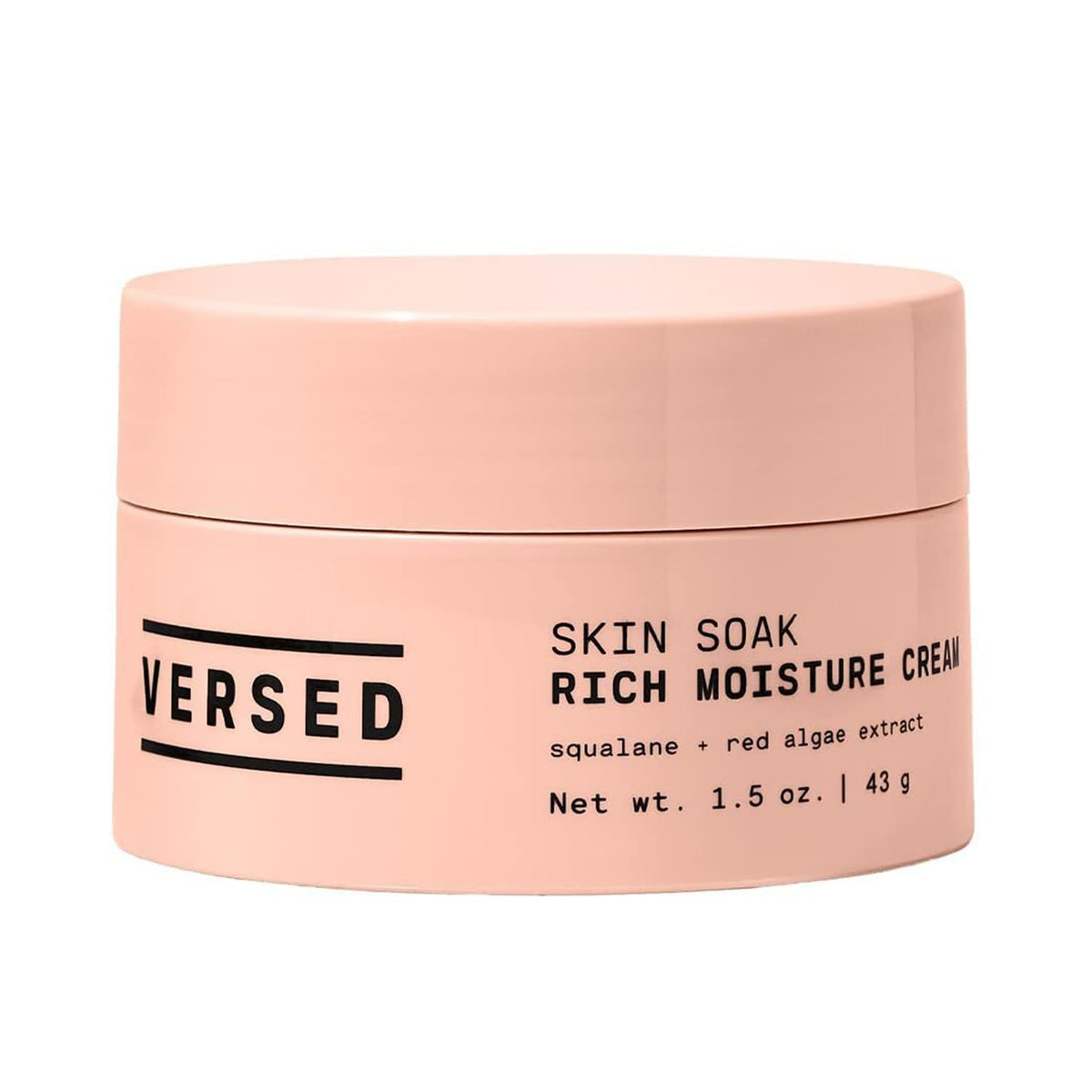 Versed Skin Soak front packaging showing clean jar and label for clear identification and appeal