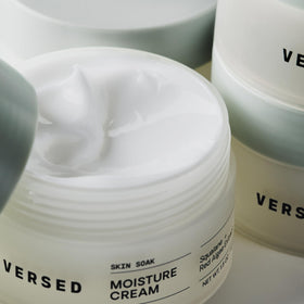 Versed cream applied on hand showing quick absorption and softer-feeling skin