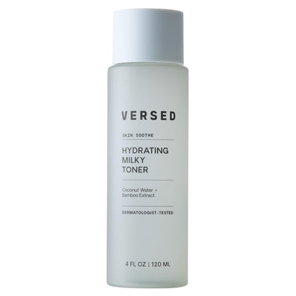 Versed front bottle showing product and clean packaging benefit
