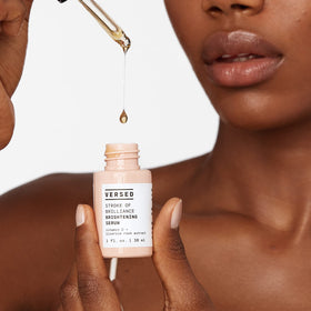 Versed with licorice root and palmaria palmata botanicals emphasizing natural brighteners