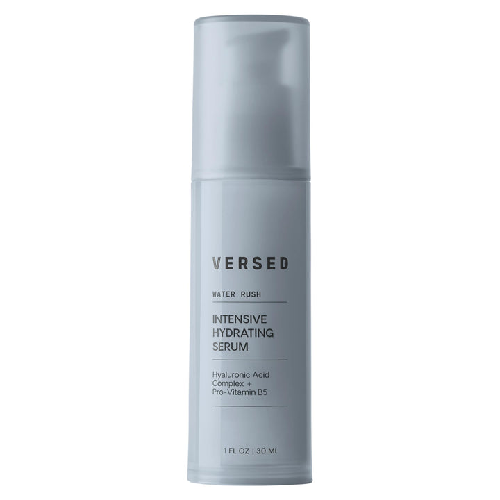 Versed Water Rush front packaging showing clean label and hydrating benefit