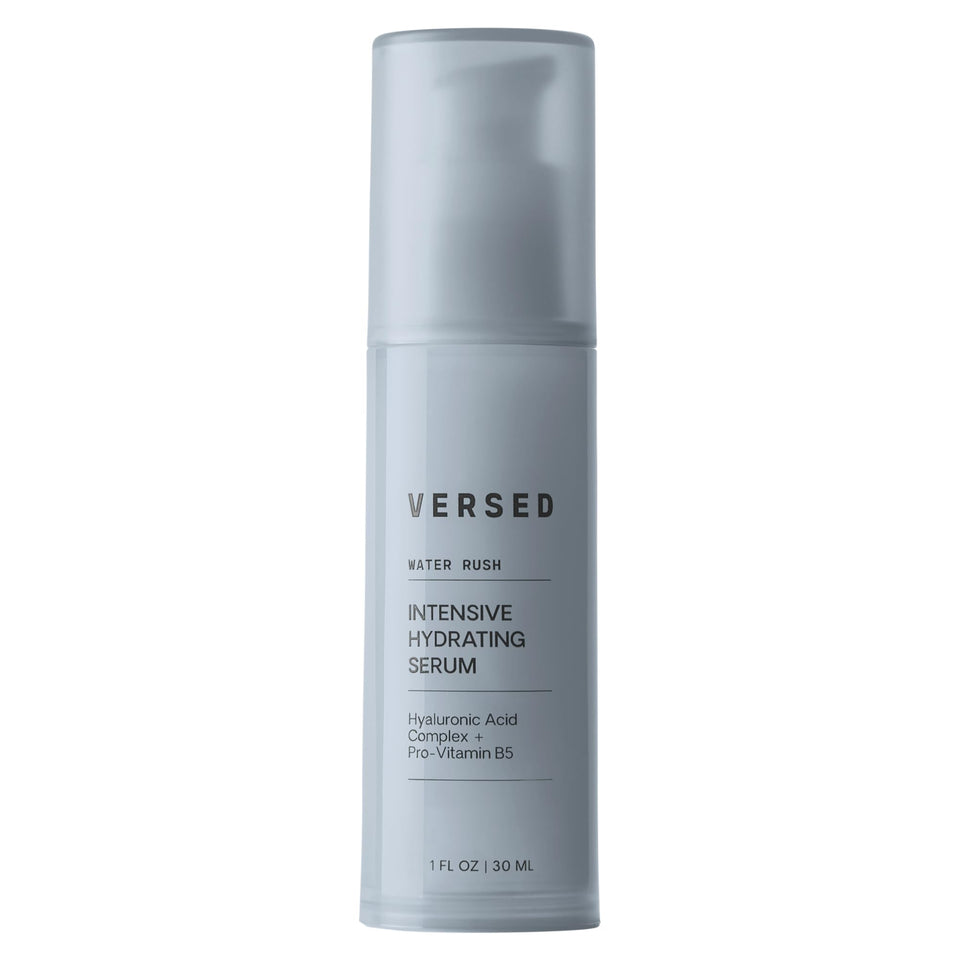 Versed Water Rush front packaging showing clean label and hydrating benefit
