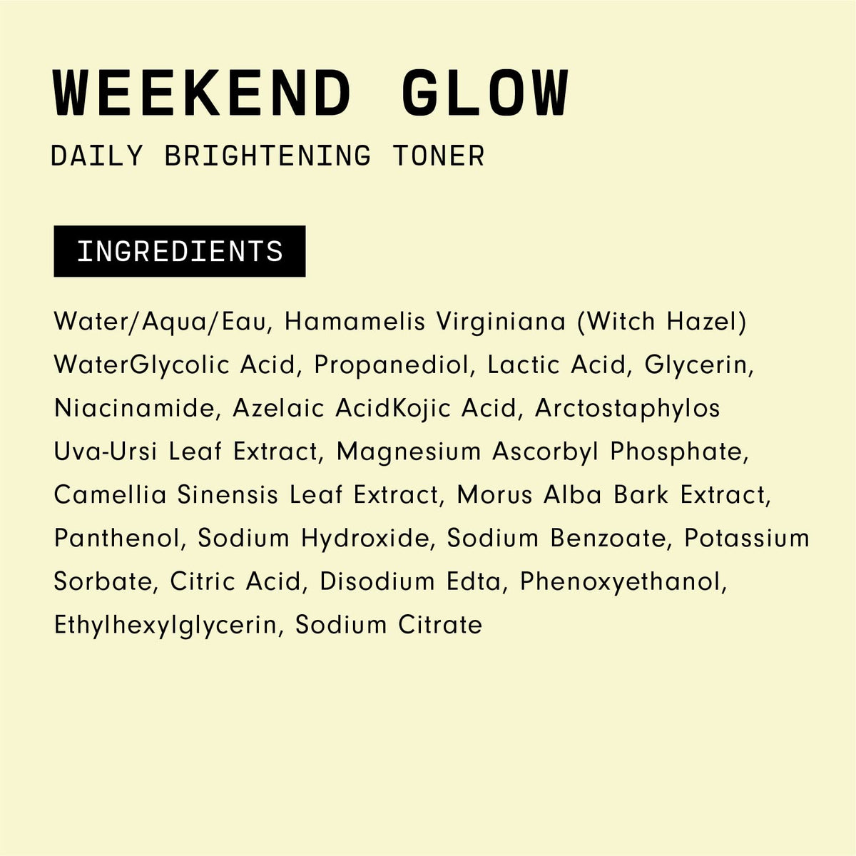 Versed Weekend Glow on bathroom shelf in a morning routine setting for lifestyle appeal
