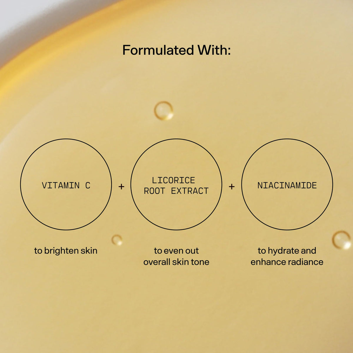 Versed Weekend Glow bottle styled on bathroom counter next to towel, showing everyday routine benefit
