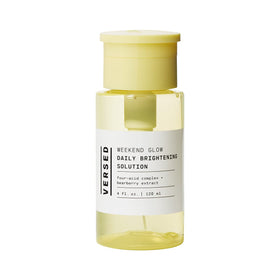 Versed Weekend Glow front bottle showing clean packaging and size benefit