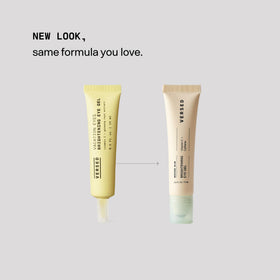 Versed gel texture on fingertip showing lightweight, fast-absorbing hydration