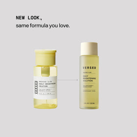 Versed Weekend Glow texture pour illustrating lightweight exfoliating liquid