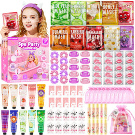 VERYHDSN front packaging showing all 100 spa pieces, great for gift-ready presentation