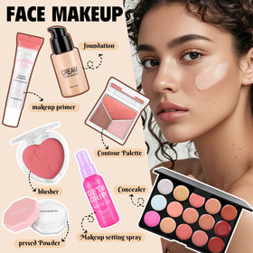 VESPRO makeup brushes and tools arranged for precise application and blending