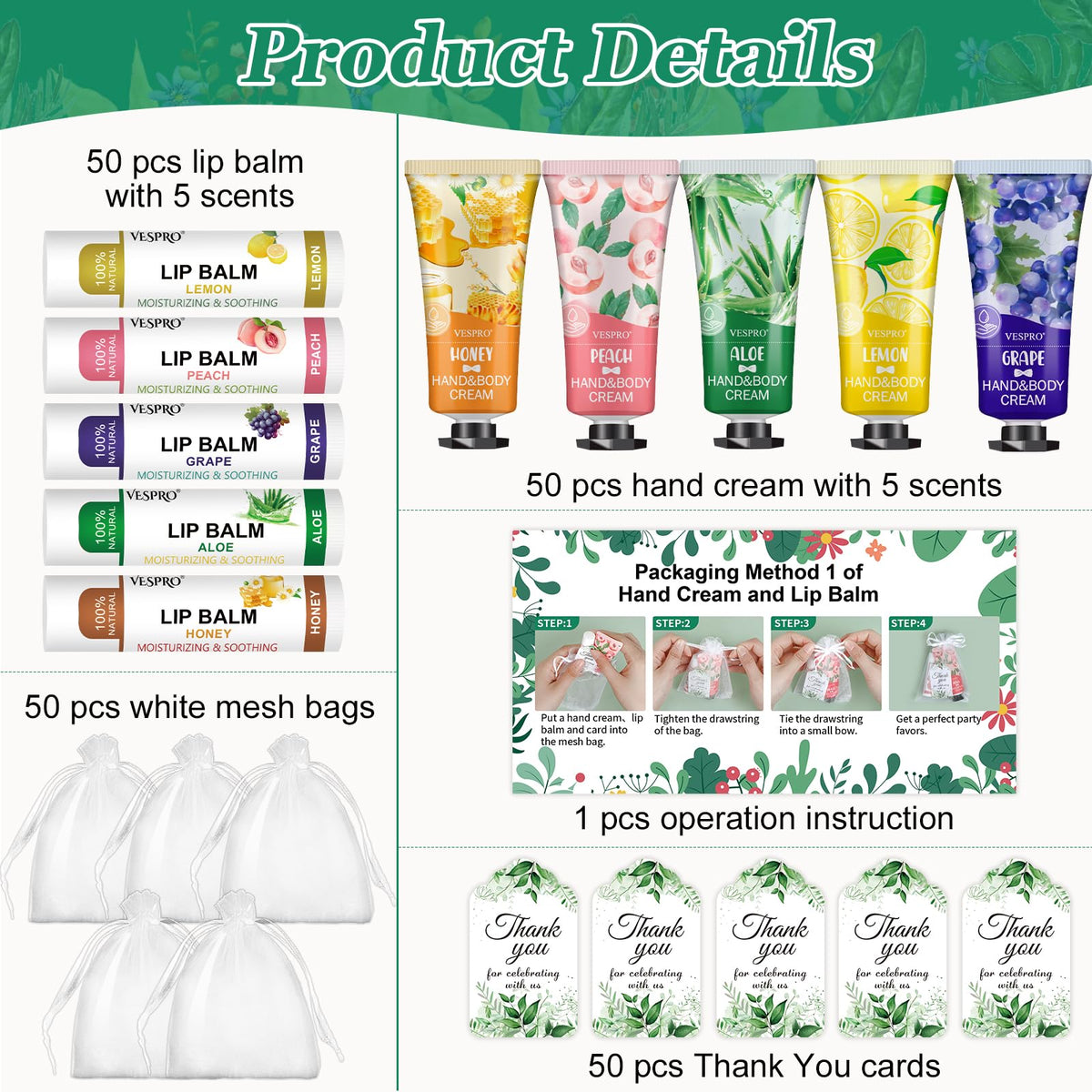 VESPRO hand cream texture close-up illustrating quick-absorbing feel