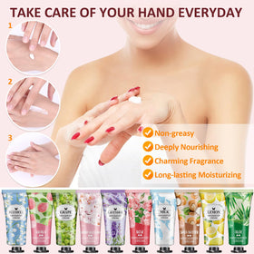 VESPRO hand lotion applied to hands demonstrating quick hydration benefit