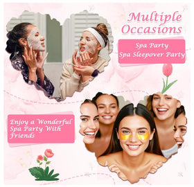 VESPRO spa party setup with girls enjoying coordinated skincare routines