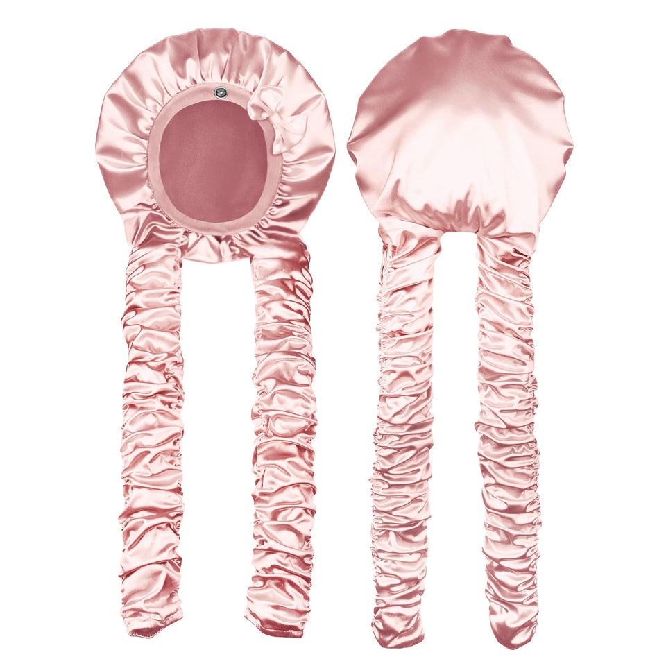 vettres bonnet front view showing blush pink protective fit