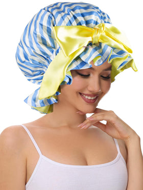 vettres bonnet in bedside lifestyle setting suggests comfortable sleep protection