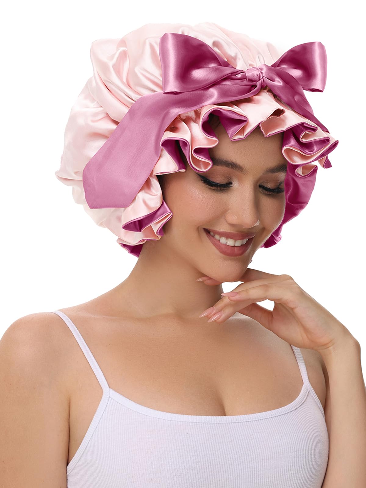 Vettres bonnet on pillow in bedroom setting promoting protected sleep