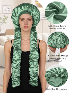 Vettres detailed ribbons display ruched curling straps for heatless waves benefit