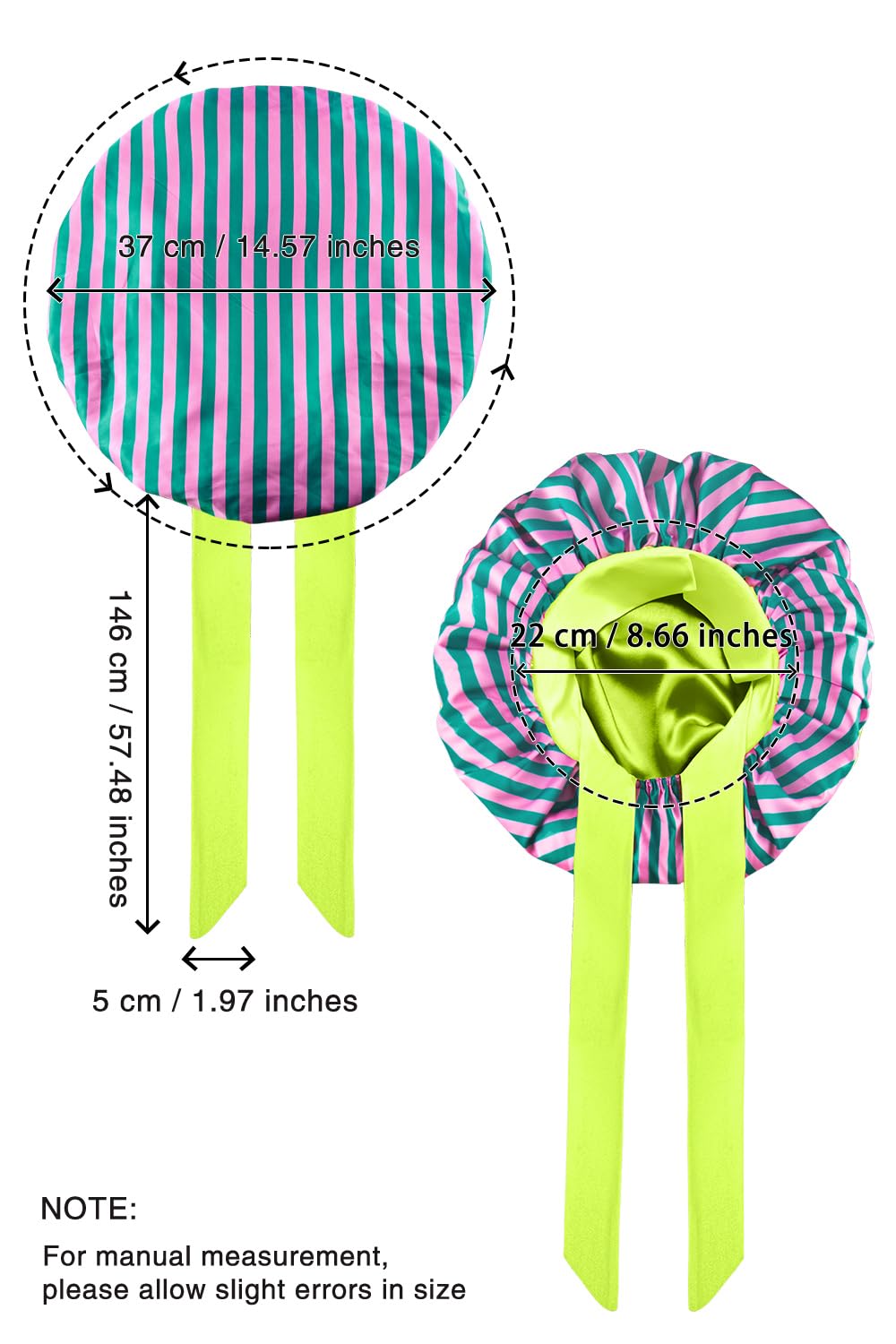 Vettres bonnet on model at bedside illustrating comfortable overnight wear