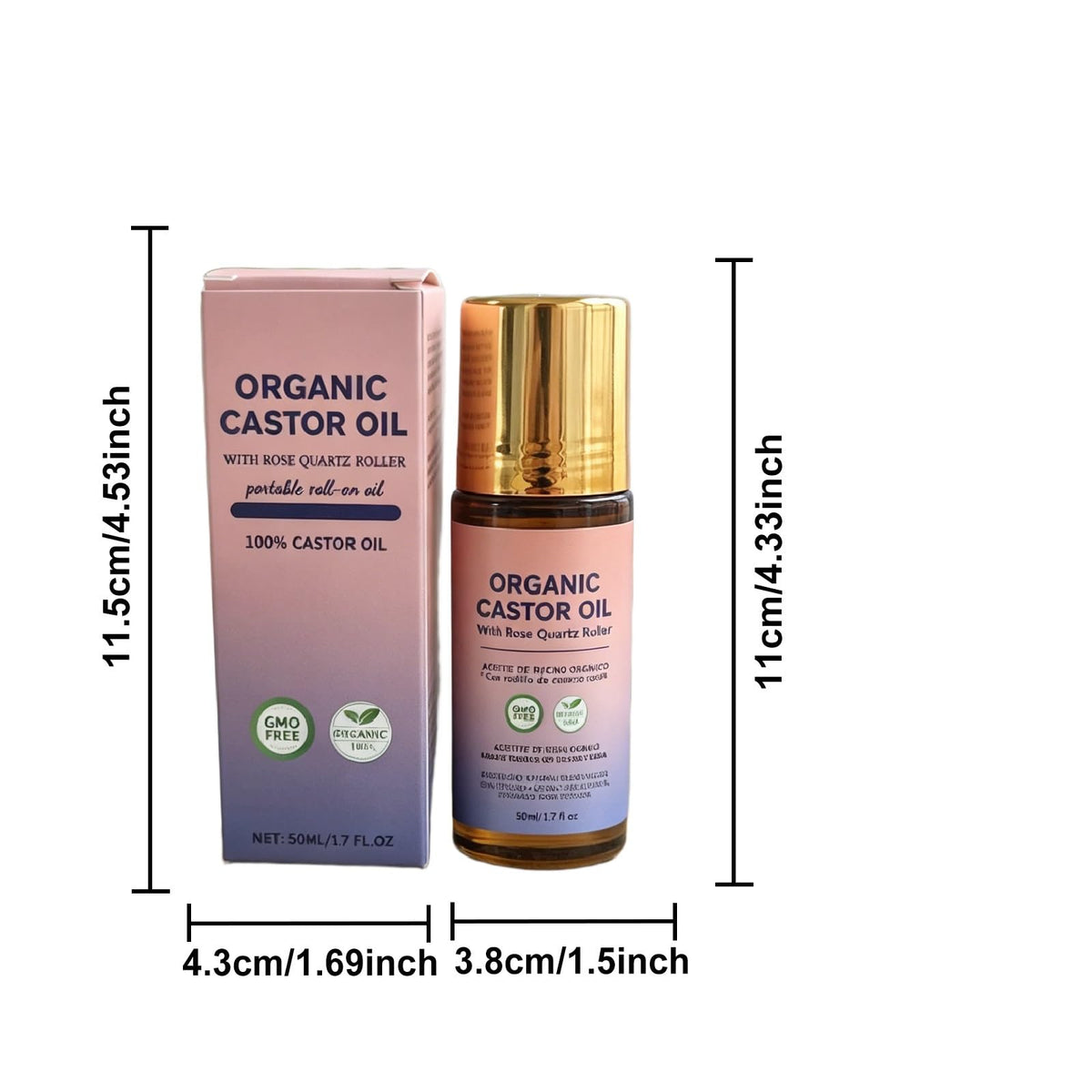 Veuvul bottle on bathroom vanity styled for a calming self-care routine benefit
