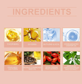 Veuvul castor oil pouring to show rich texture and moisturizing benefit