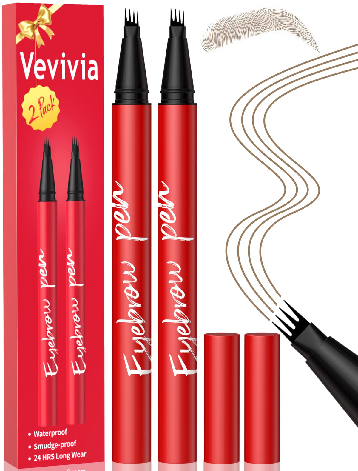Vevivia Beauty front packaging blonde showing two pens and product benefit