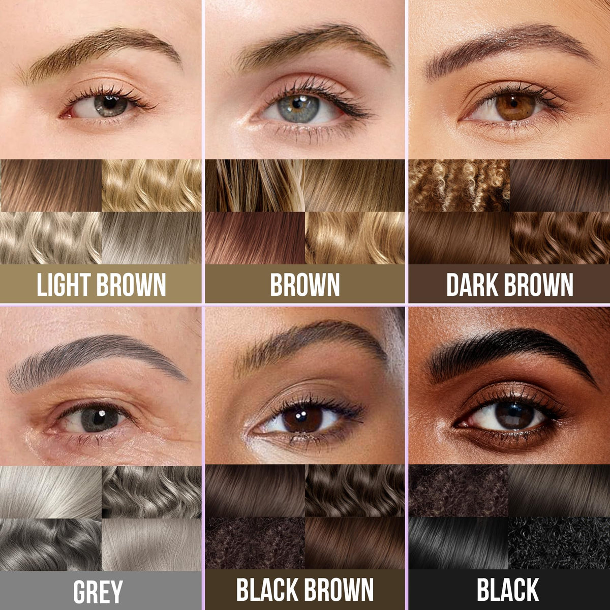 Vevivia Beauty pen in use drawing tiny brow strokes to create defined fluffy brows