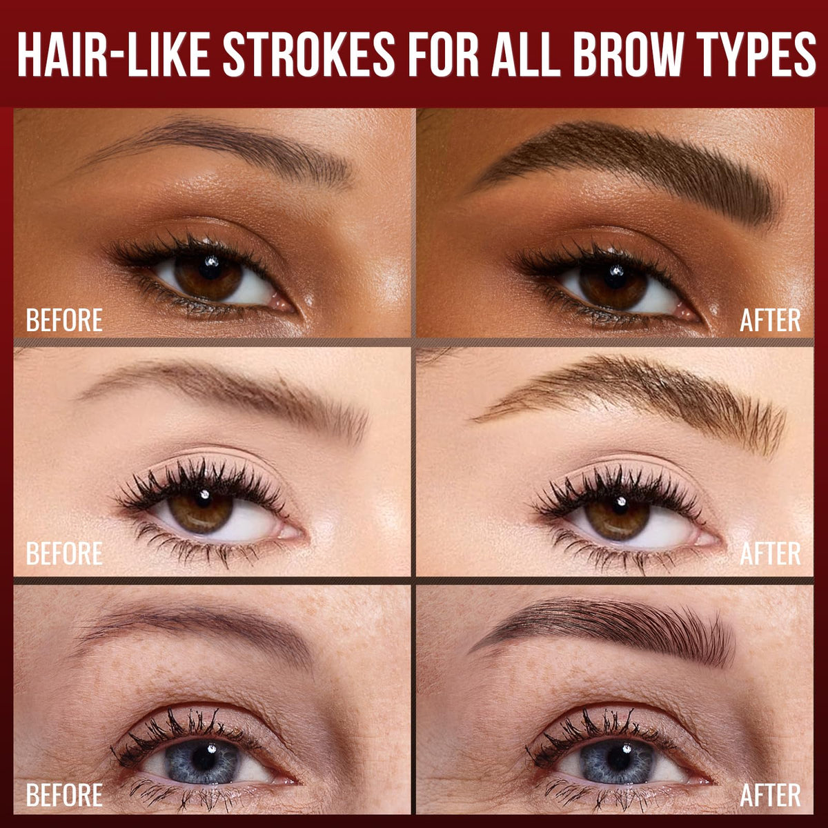 Vevivia brush-tip close-up illustrating dense 4D bristles for natural hair-like strokes