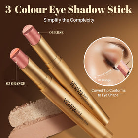 Vevivia creamy texture swipe on skin showing rich pigment and smooth blendability benefit