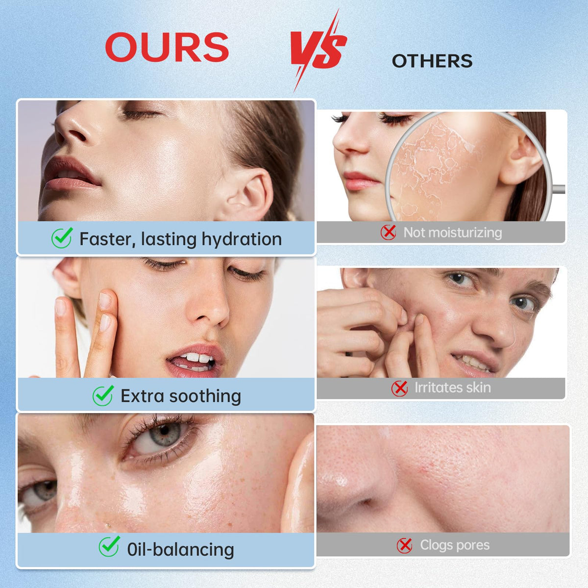 VGO beard area application showing smooth glide and hydration under facial hair