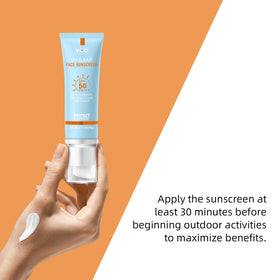 VGO tinted sunscreen blended on skin to illustrate even coverage and no white cast