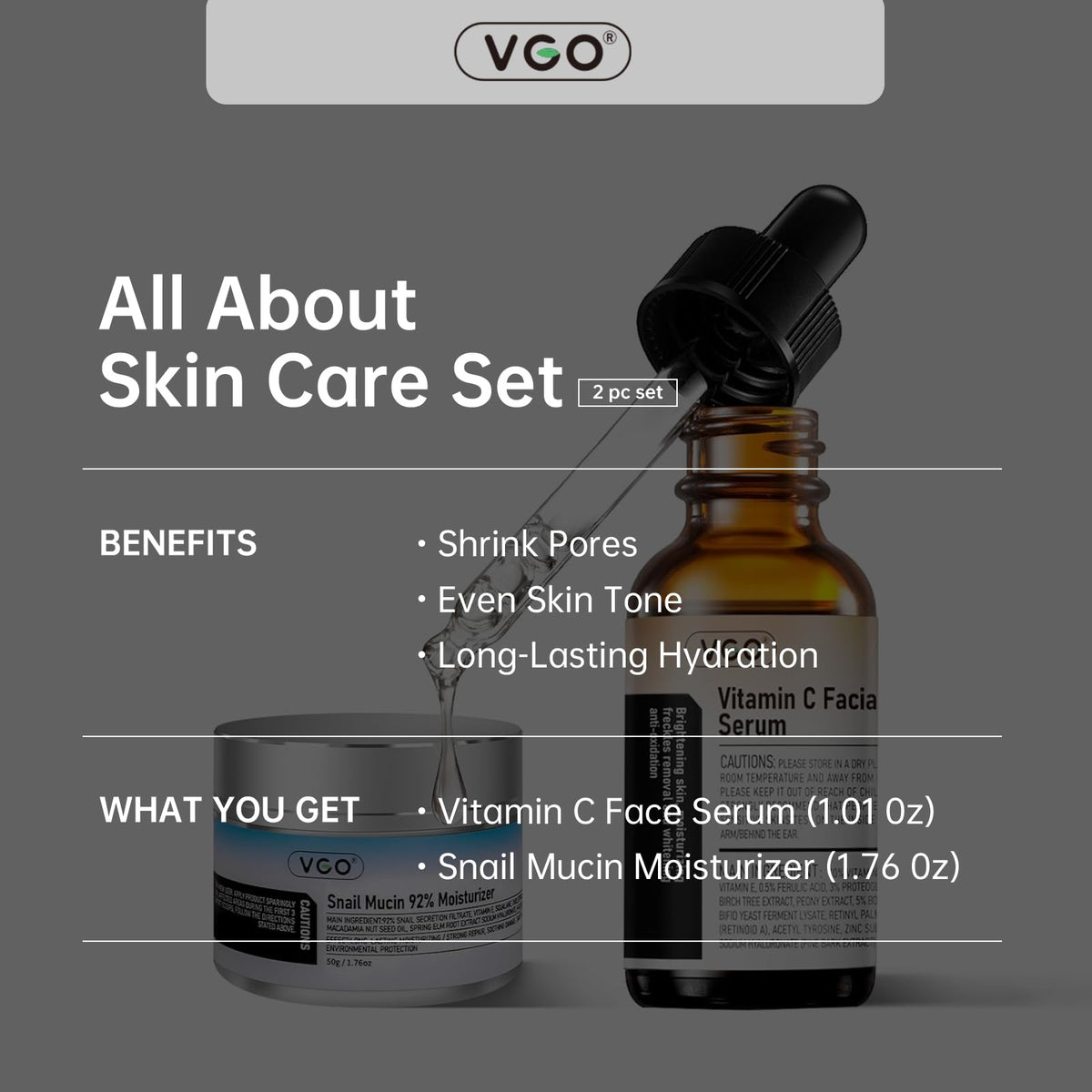 VGO product label close-up showing ingredient highlights and formulation transparency
