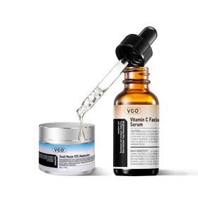 VGO front packaging with both products displayed, highlighting a complete routine benefit