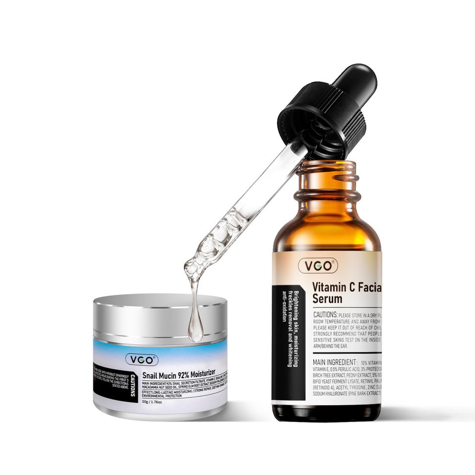 VGO front packaging with both products displayed, highlighting a complete routine benefit