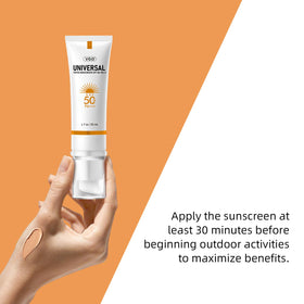 VGO sunscreen under makeup illustrating non-pilling primer benefit