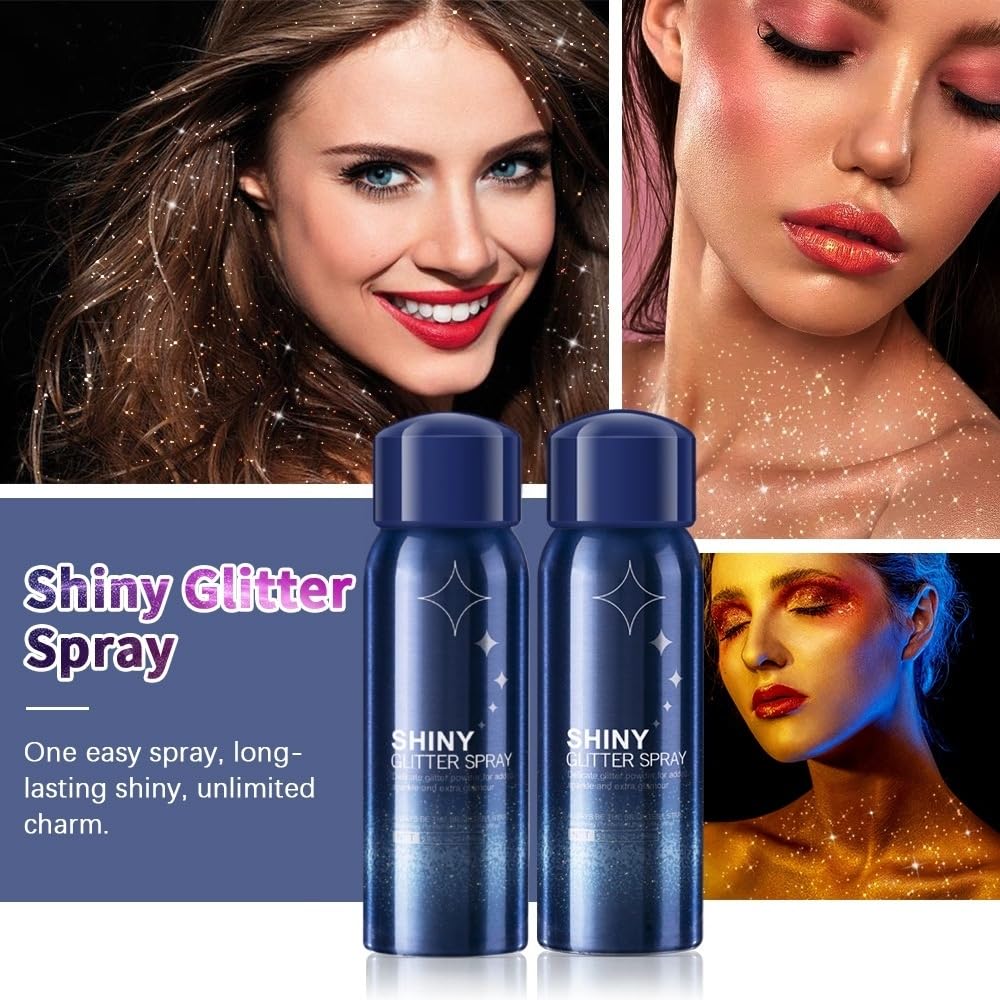 VHUTDL spray texture airborne glitter particles delivering fine shimmer