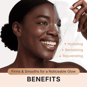 VIABEAUTY model wearing overnight mask for convenient pampering