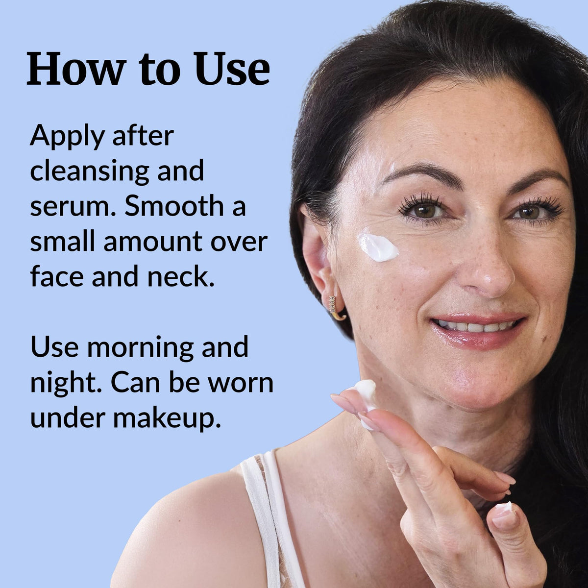 Vibriance application on hand demonstrating silky spread and lightweight hydration benefit
