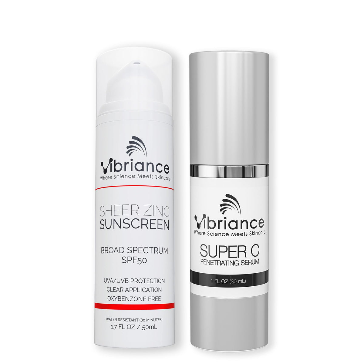 Vibriance bundle front packaging showing both products and clarity benefit
