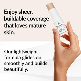 Vibriance open stick texture close-up highlighting creamy blendability benefit